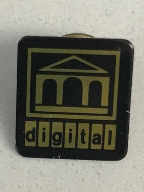 Digital IT Computer Equipment Lapel Hat Pin Brooch 1990s Vintage